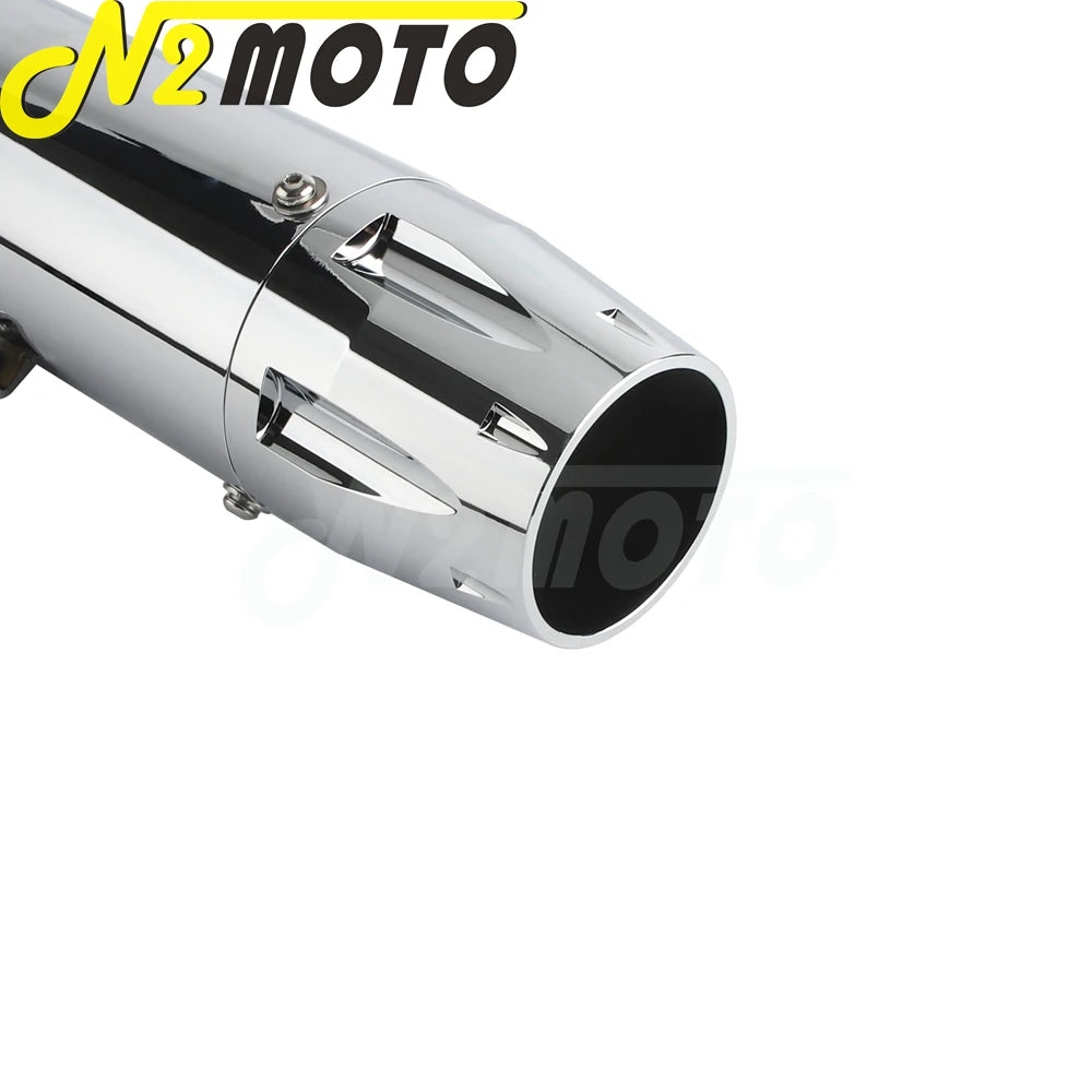 Ligne d'échappement chromée pour Harley Sportster - vue 6