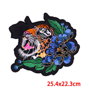 Écusson dorsal brodé biker punk crâne aigle - vue 22