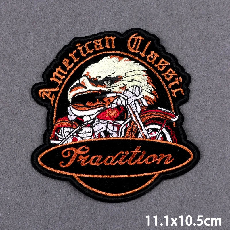 Écusson brodé Live To Ride motard punk à coudre ou repasser sur veste - vue 26