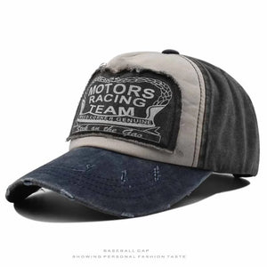 Casquette baseball denim patchwork - vue - vue 12