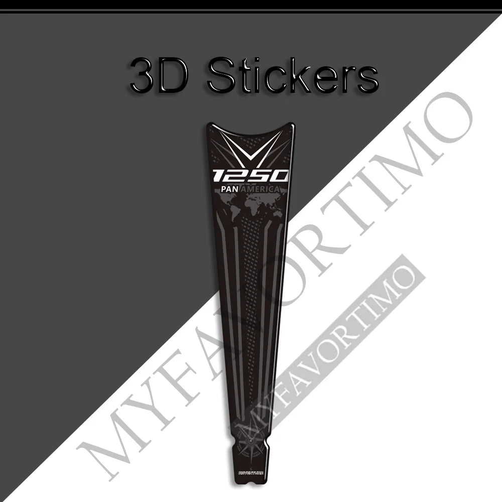Protection de réservoir 3D noire sur Harley Pan America - vue 10