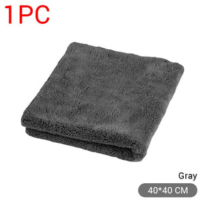 Serviettes Microfibre Épaisses 40x40cm - Lavage et Séchage Auto/Moto – photo 7/12
