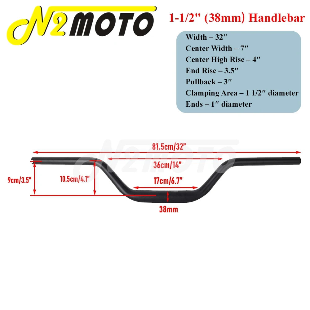 Guidon moto noir style club pour Harley-Davidson - vue 14