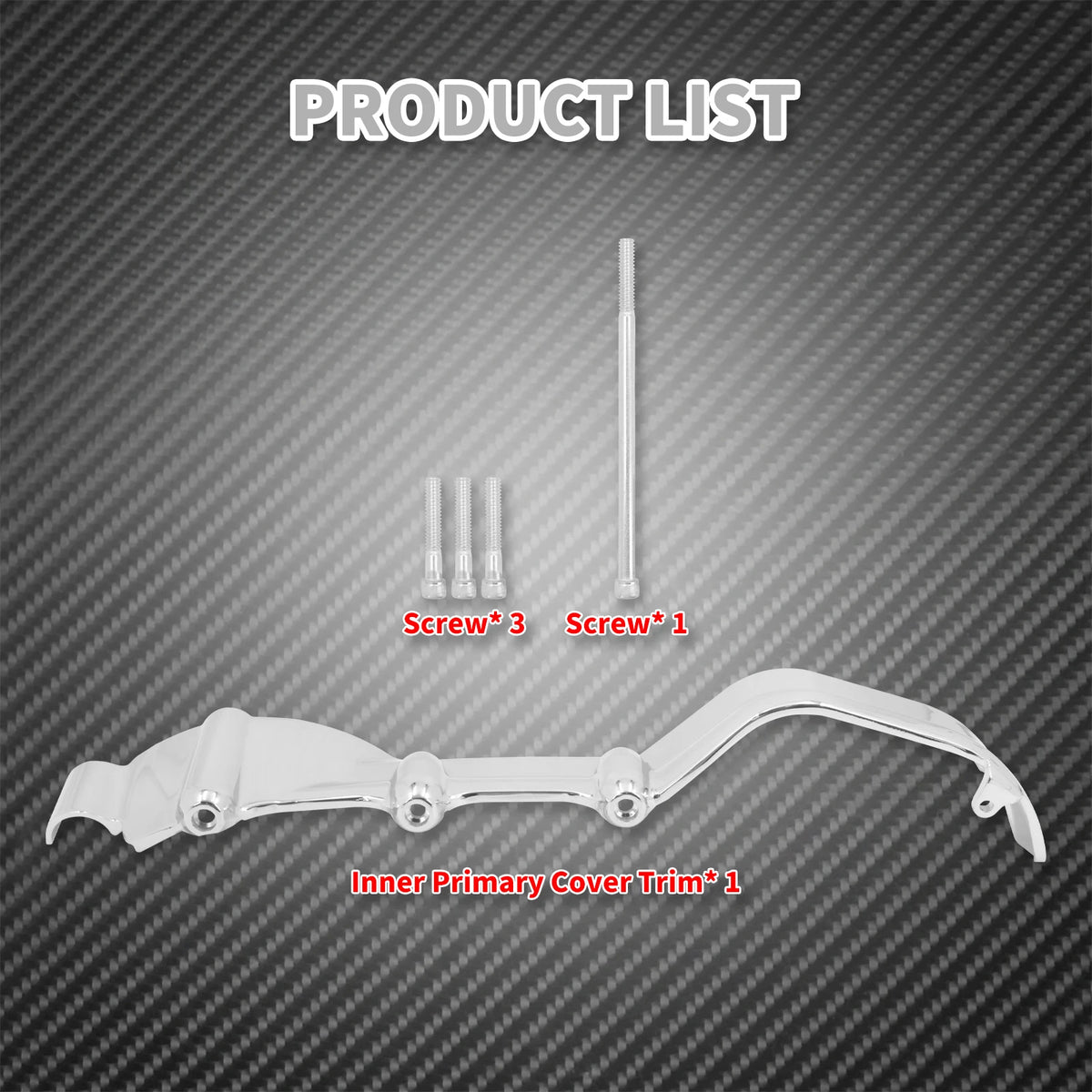 Cache primaire intérieur chromé pour Harley-Davidson Touring, Road King, Road Glide, Street Glide, Electra Glide, Trike 2009-2016 – photo 5/7