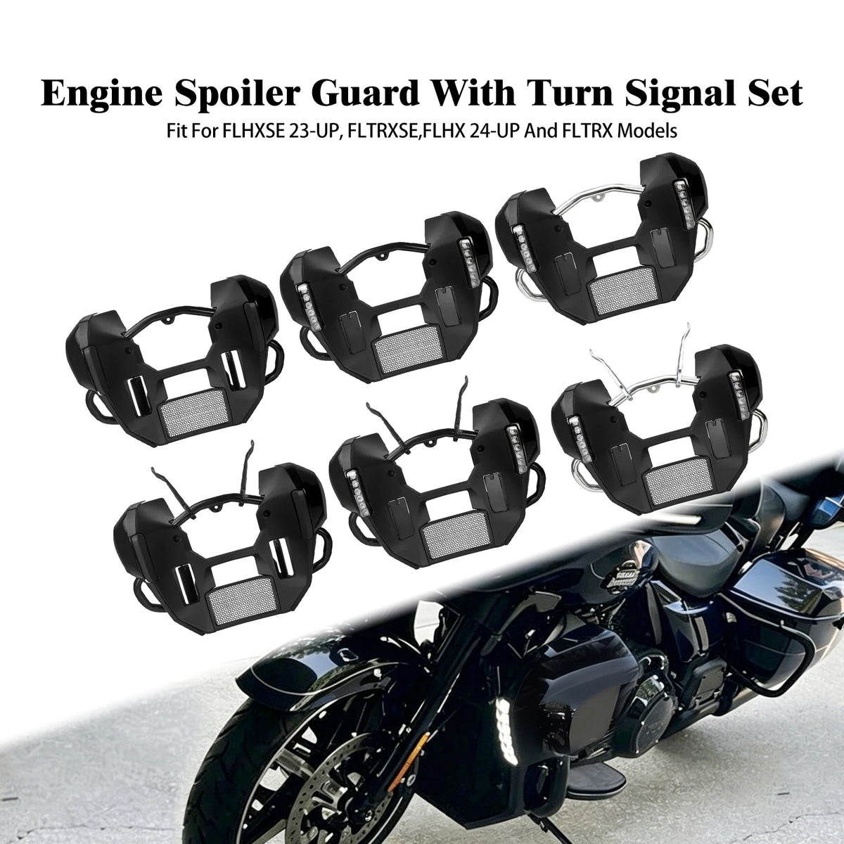Kit Bas de Carénage + Support de Cadre Renforcé - Harley-Davidson Touring FLHX/FLTRX 2023-2026 – photo 1/13