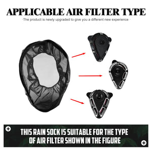 Housse anti-pluie de filtre à air pour Harley Touring Sportster Dyna Softail - vue 10