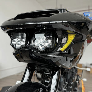 Kit de phares LED noirs pour Harley Road Glide - vue 2