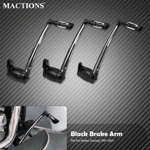 Levier de frein arrière CNC avec repose-pied - Harley Touring Road King, Electra Street Glide FLHT, FLTRX 1997-2023 – photo 1/9