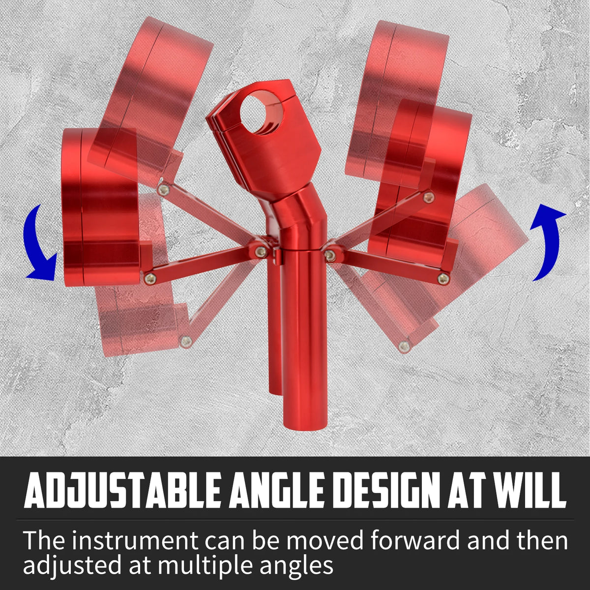 Support de Guidon Rouge avec Fixation Instruments - Harley-Davidson Touring Road Glide 2015-2023 – photo 3/8