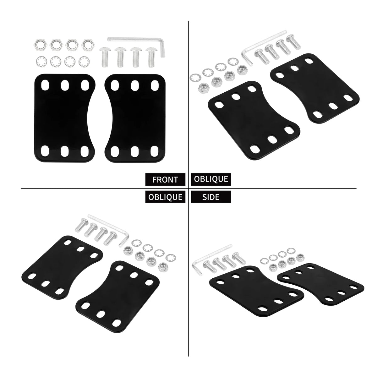 Support de rehausse de garde-boue avant noir pour Harley-Davidson Touring - vue 5