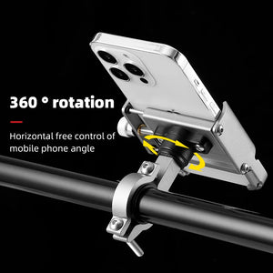 Support téléphone moto/vélo rotatif 360° pour smartphones 4,7 à 7 pouces – fixation guidon aluminium - vue 5