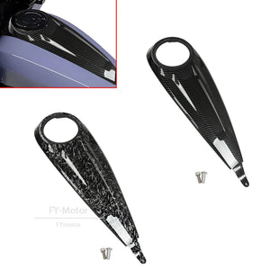 Cache de réservoir moto noir pour Harley Street Glide - vue 1