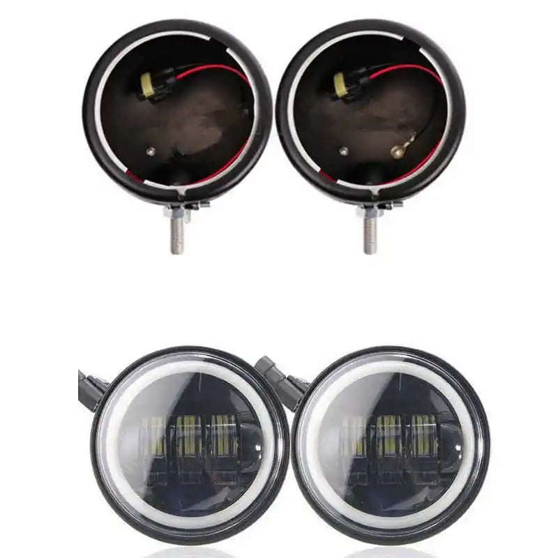 Feux additionnels LED 4,5 pouces pour Harley Touring - vue 7