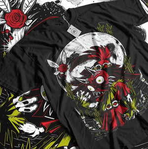 T-shirt imprimé graphique jeu vidéo - vue - vue 1