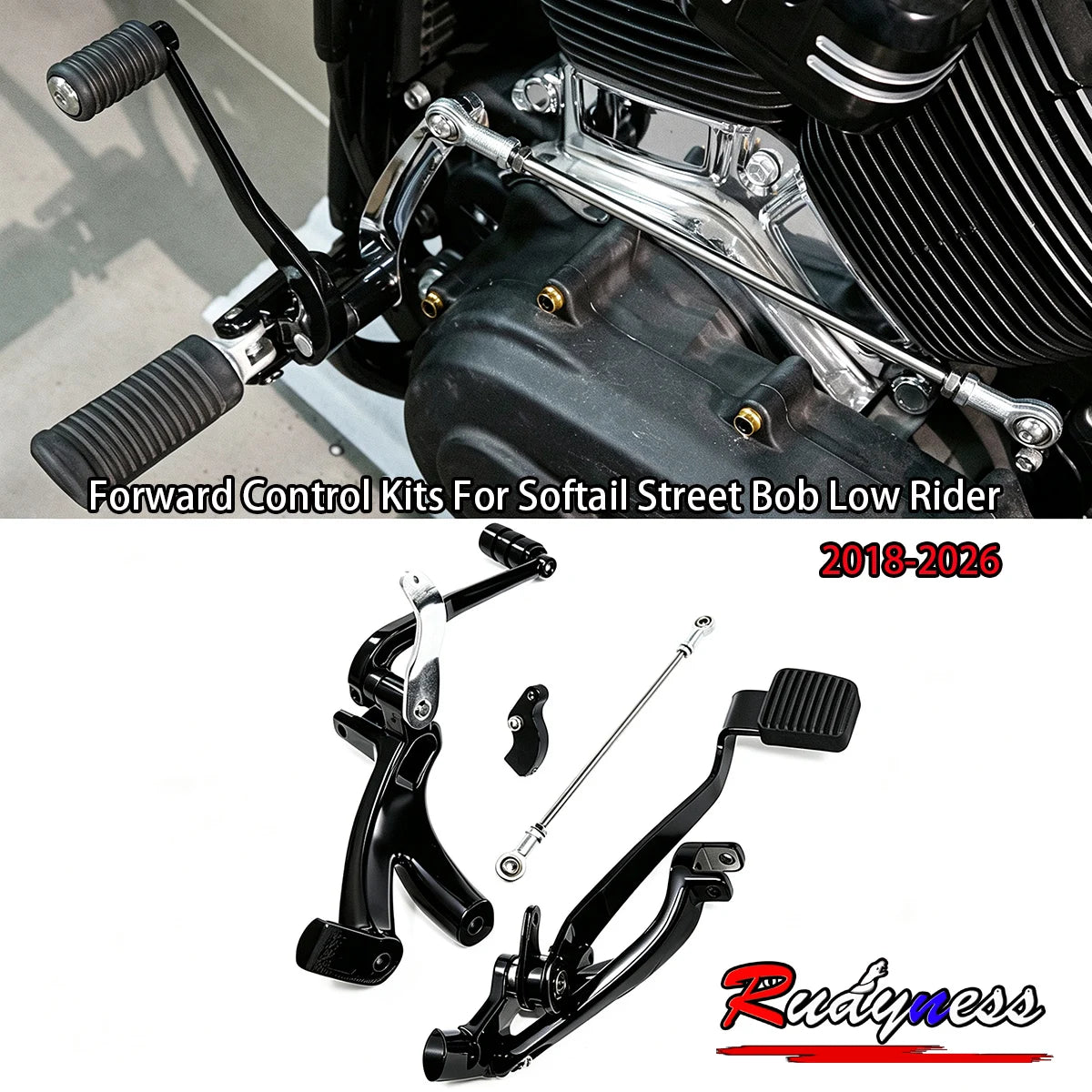 Kit de commandes avancées pour Harley Softail Street Bob et Low Rider 2018-2026 – photo 1/9