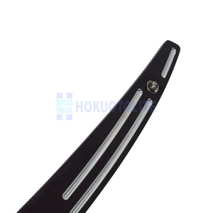 Garniture centrale noire en aluminium pour pare-brise fendu Harley Road Glide - vue 6
