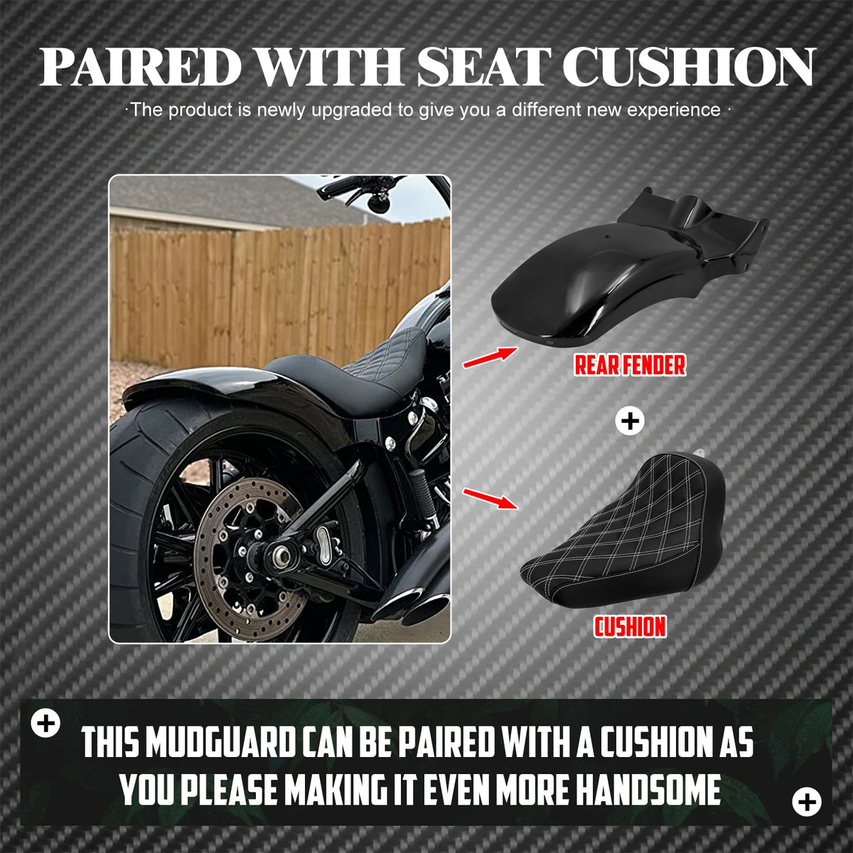 Garde-Boue Arrière Court sans Feu (Short Fender) - Harley-Davidson Softail Fat Boy, Breakout & FXDR 2018-Up – photo 3/7