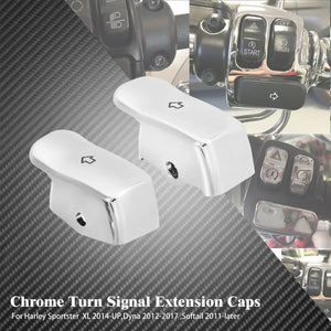 Capuchons rallongés de clignotants pour Harley Sportster Dyna Softail - vue 7