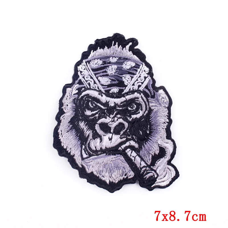 Écusson brodé biker/punk thermocollant - vue 30