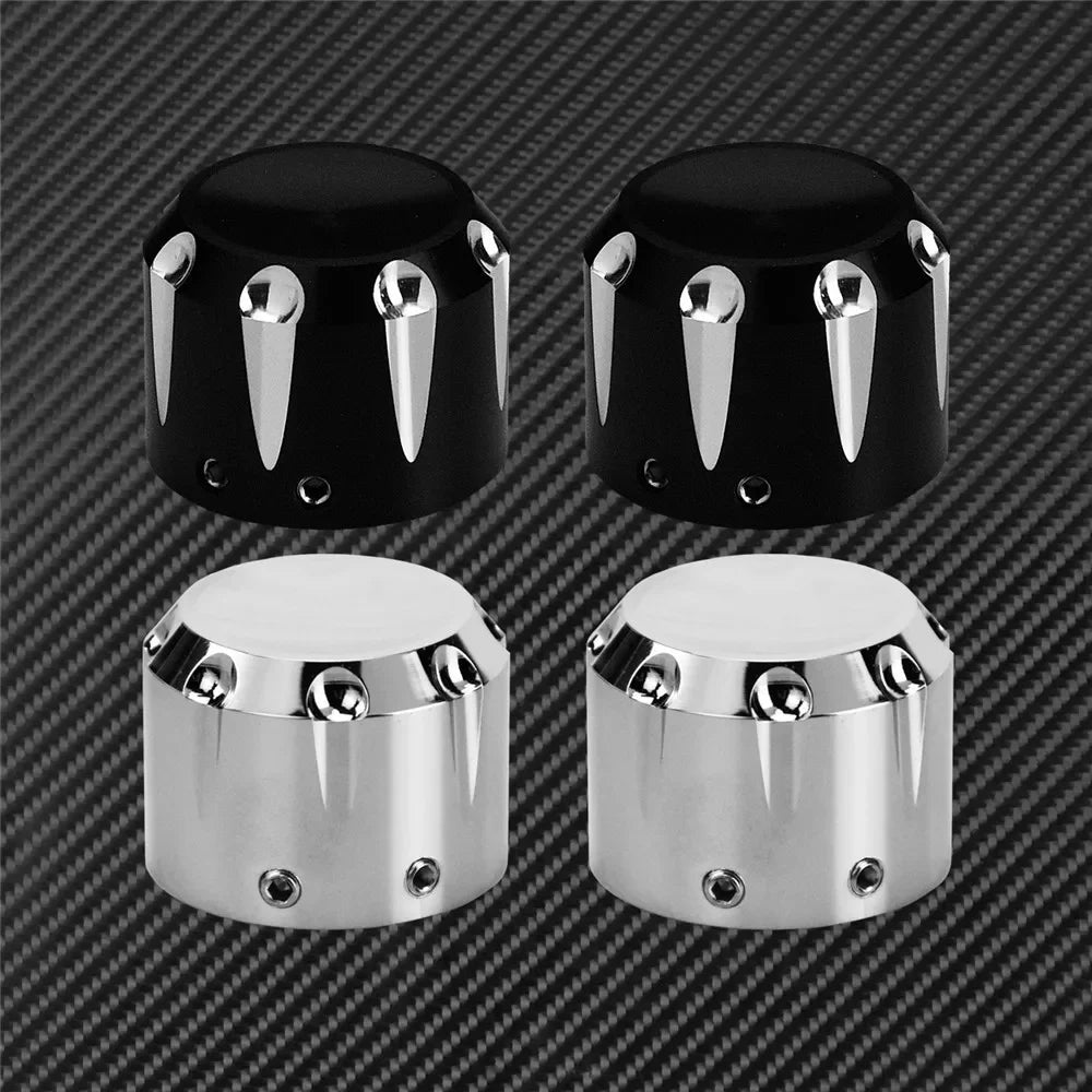 Caches d'écrou d'axe avant pour Harley Touring - vue 2
