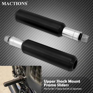 Sliders de Cadre Amortisseur Supérieur Anti-Chute - Harley-Davidson Dyna 2006-2017 et Sportster 2004-2022 – photo 1/7