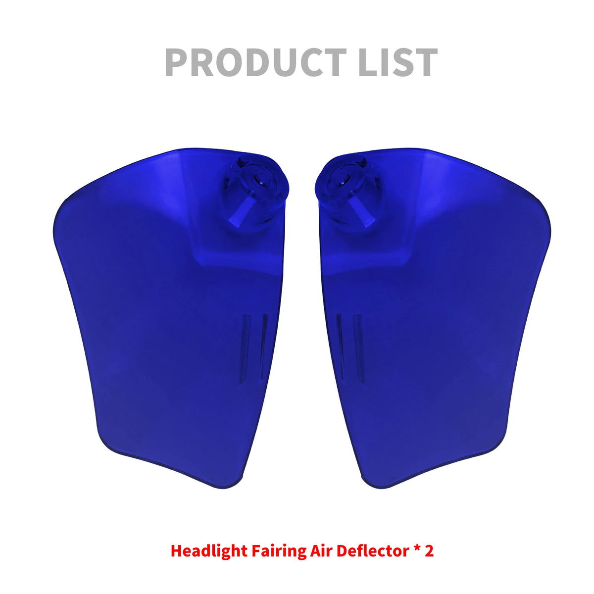 Déflecteurs d'air latéraux colorés pour phare de Harley-Davidson Low Rider ST - vue 5