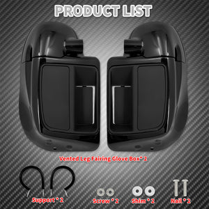 Carénages inférieurs ventilés avec vide-poches, noir brillant - Harley-Davidson Touring 2014-2023 – photo 5/7