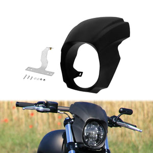 Carénage de Phare Avant Noir avec Pare-brise (Light Mask) - Harley-Davidson Softail Breakout FXBR/FXBRS 2018 et plus – photo 7/8