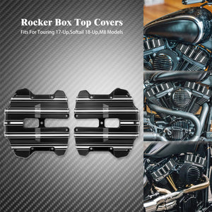 Caches de Culbuteurs (Rocker Box) en Aluminium Billet - Harley-Davidson M8 Touring, Softail, Trike – photo 8/8