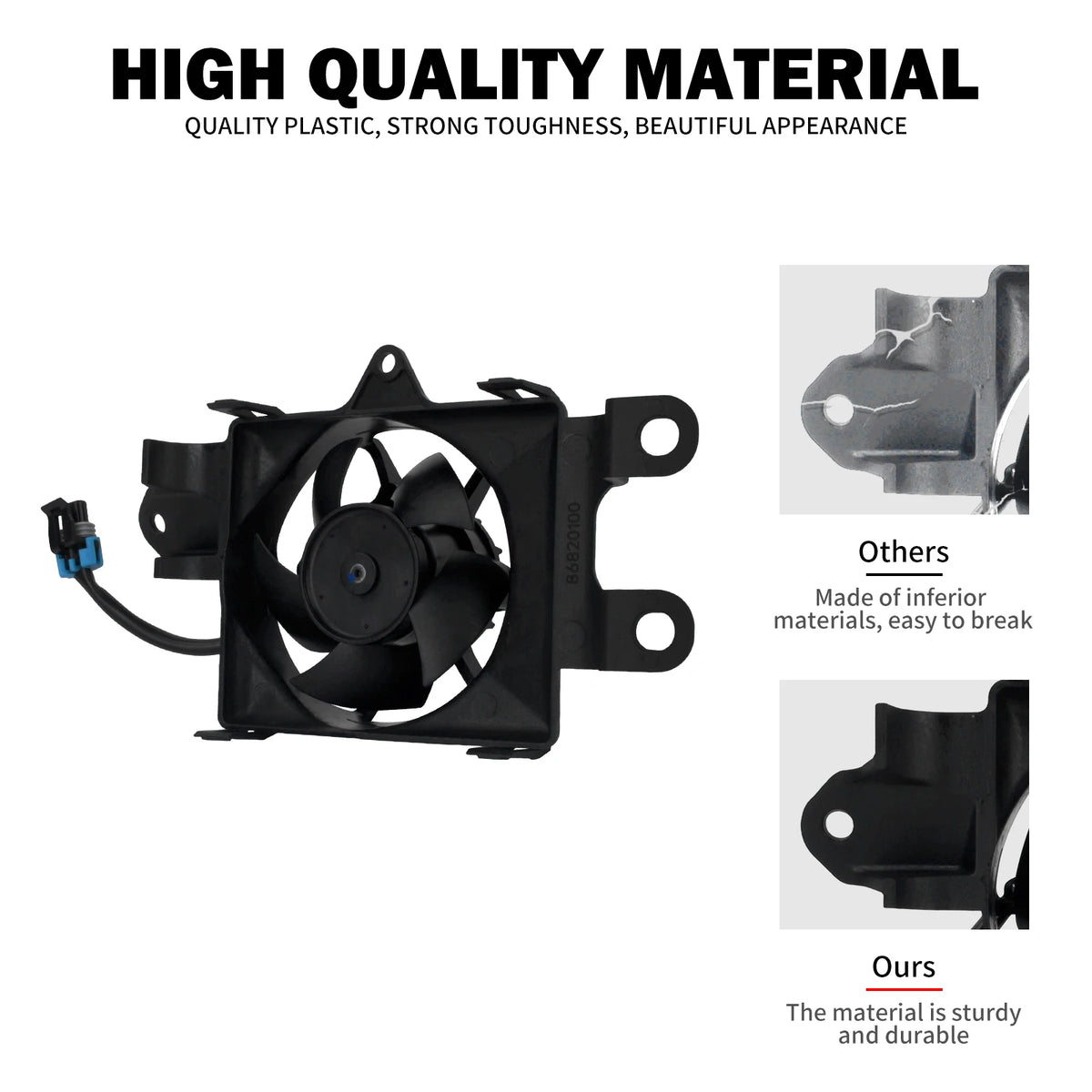Ventilateur de radiateur noir pour Harley-Davidson Electra Glide - vue 2