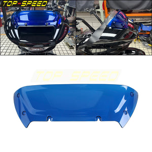 Pare-brise fendu bleu pour Harley Road Glide - vue 11