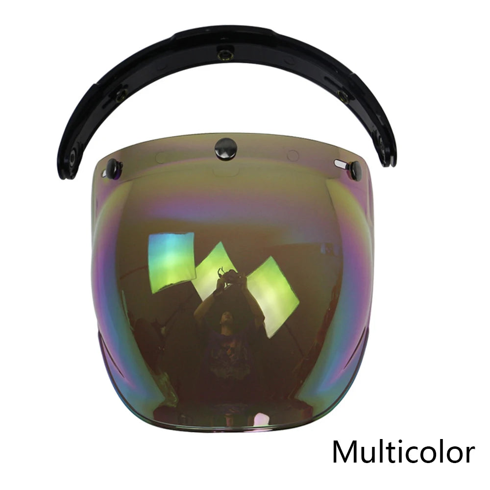 Visière Bulle pour Casque Jet - Fixation 3 Boutons, Style Vintage - vue 13