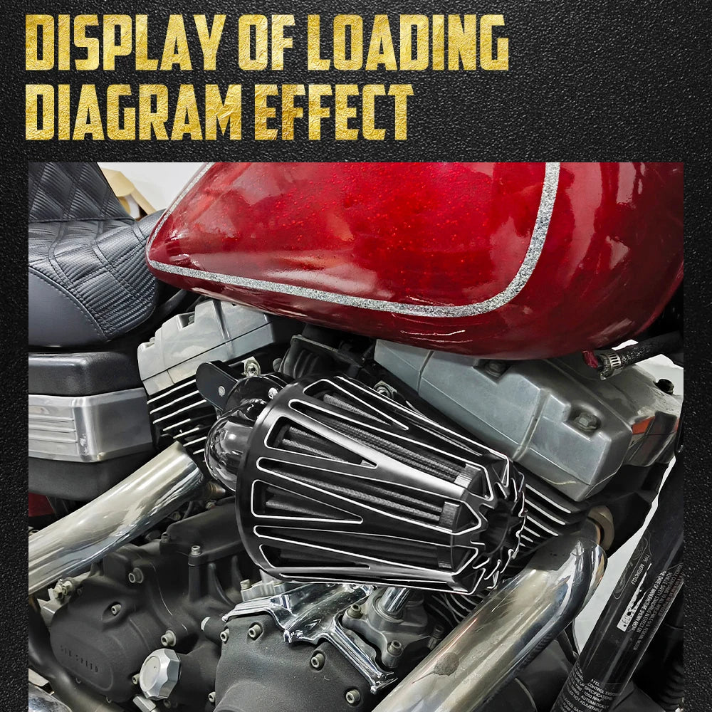 Filtre à Air CNC Haute Performance - Harley-Davidson Touring, Softail, Sportster, Dyna – photo 4/14