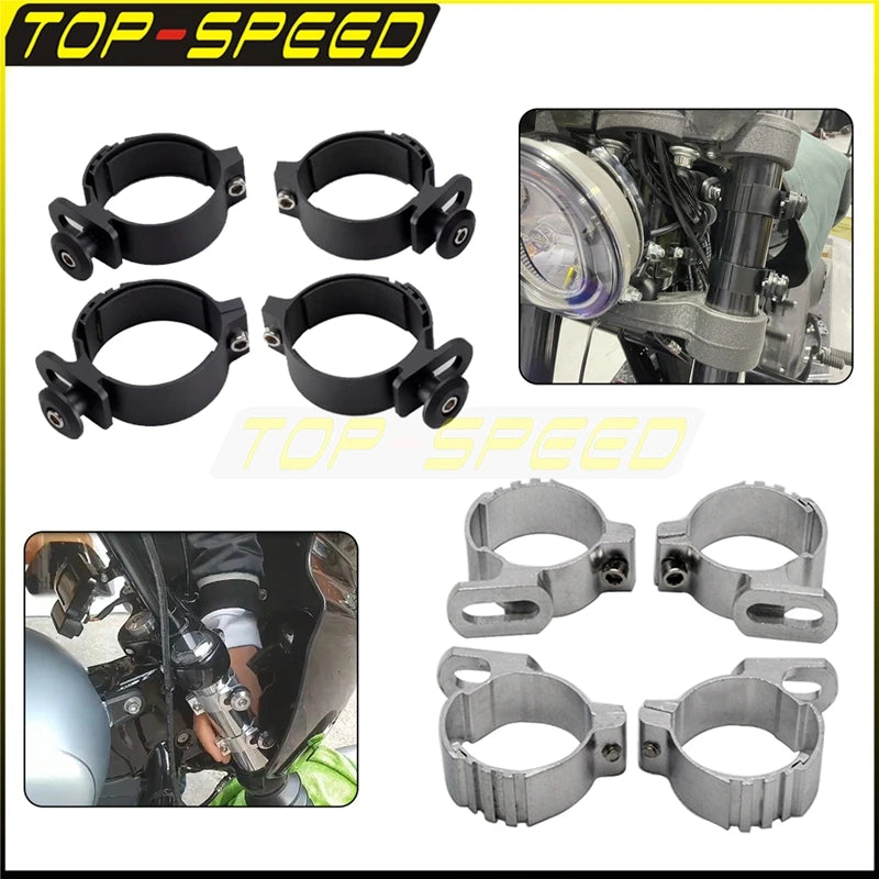 Colliers de fixation de fourche pour support de pare-brise de moto - vue 2