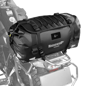 Sac de selle arrière moto Rhinowalk noir, convertible en sac à dos - vue 3