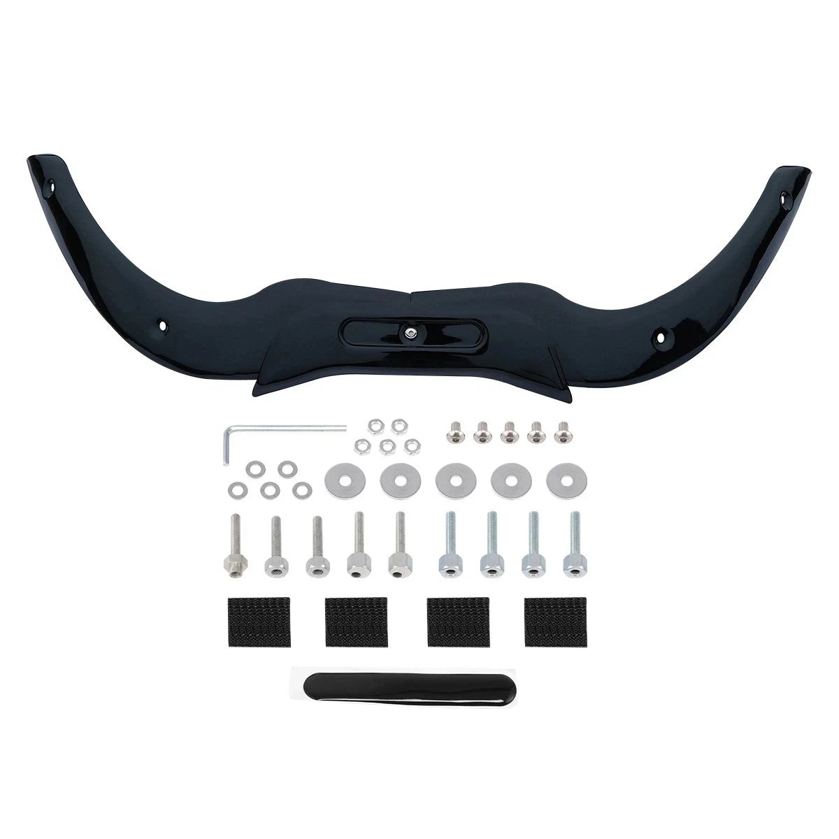 Garniture de pare-brise moto noire pour Harley Road Glide - vue 5