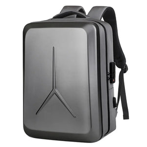 Sac à dos coque rigide noir avec cadenas à code - vue 5