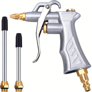 Pistolet Souffleur Industriel avec Buse en Laiton Réglable et 2 Rallonges Acier – photo 6/6