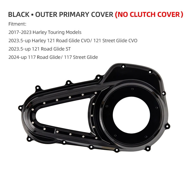 Cache de Carter Primaire (Outer Primary / Derby Cover) Aluminium - Harley-Davidson Touring Road Glide & Street Glide 2017-2024 – photo 18/24