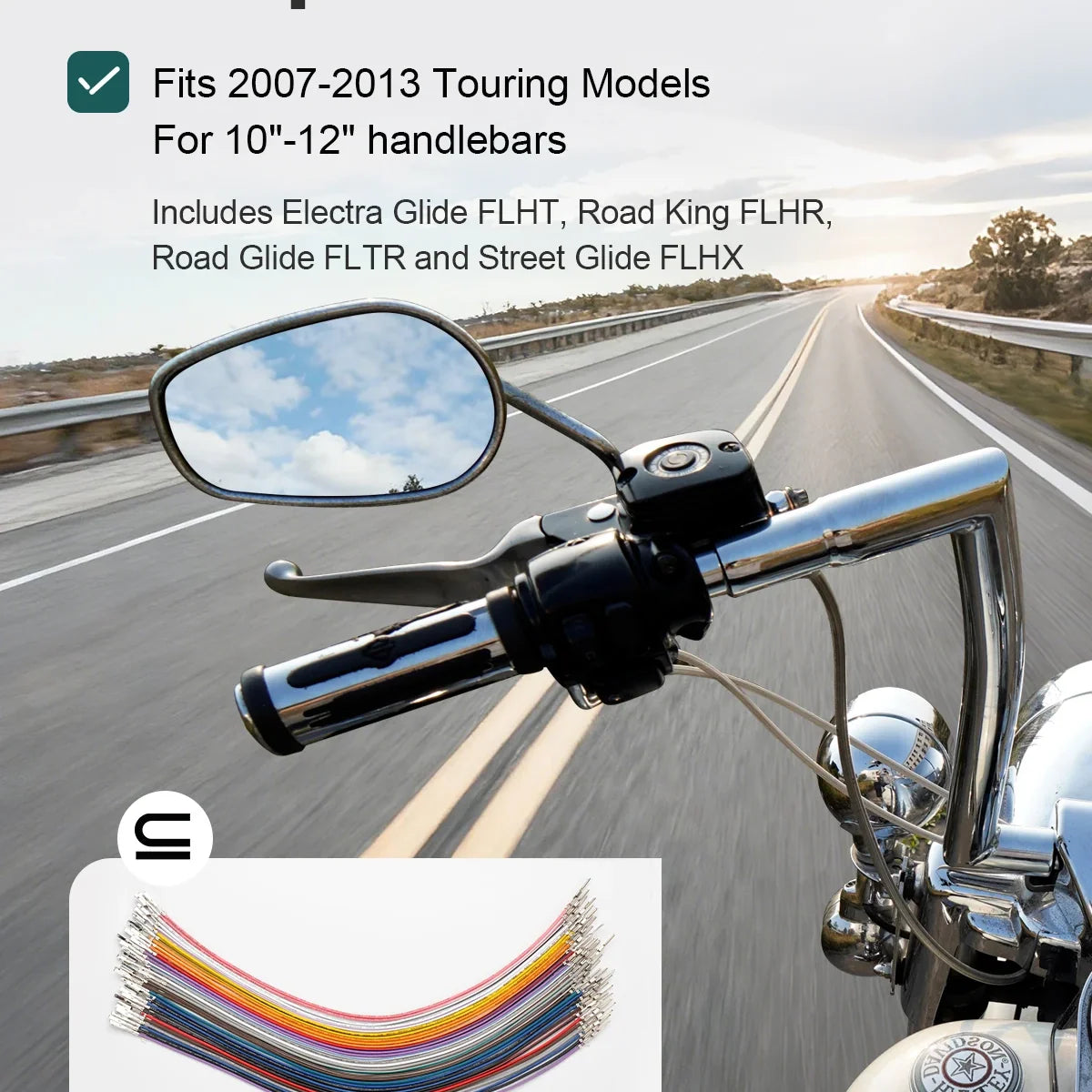 Faisceau de Rallonge pour Accélérateur Électronique (TBW), 10-12\" / 14-16\" - Harley-Davidson Touring 2007-2013 – photo 2/8