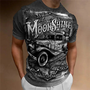 T-shirt Moto Homme 1976 Racing Vintage Imprimé 3D Manches Courtes - vue 12