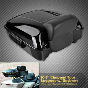 Malle Arrière (Top Case) 10.7" avec Dossier - Harley-Davidson Touring 2014-2025 – photo 7/8