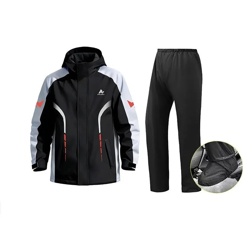 Ensemble Pluie Moto 2 Pièces – Veste et Pantalon Imperméables - vue 6