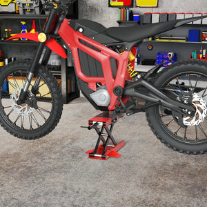 Cric de moto à hauteur réglable 95-350mm, capacité 500 kg, avec béquille centrale – photo 5/8