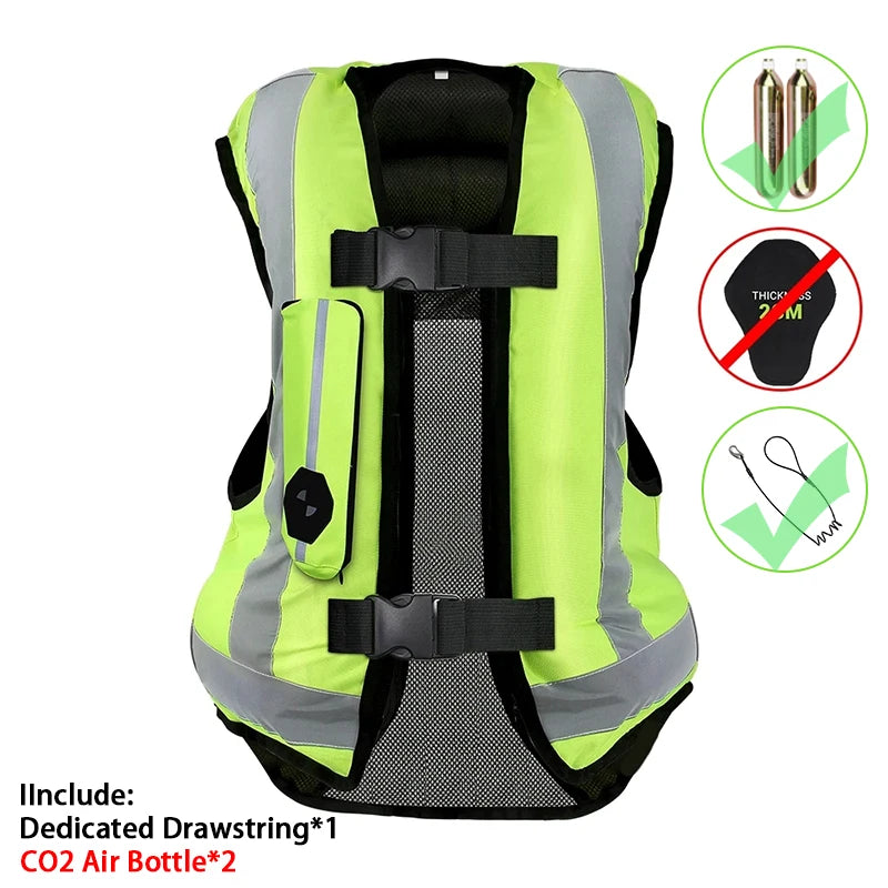 Gilet airbag moto réfléchissant - vue - vue 15