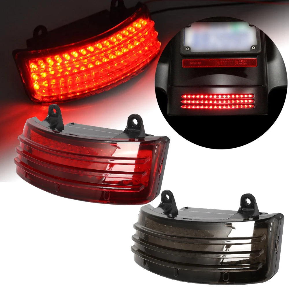 Feu de garde-boue LED tri-bar pour Harley Touring - vue 1
