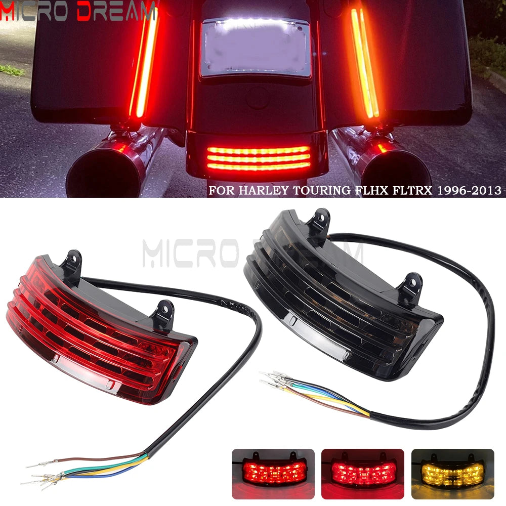 Feu arrière LED tri-bar pour Harley Street Glide Road Glide - vue 1