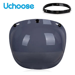 Visière bulle fumée relevable pour casque de moto - vue 11
