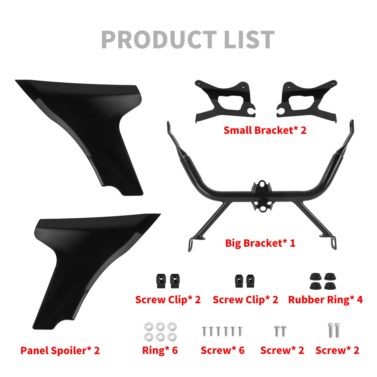 Panneaux Latéraux de Carénage avec Support (Side Fairing Spoiler) - Harley-Davidson Touring Road Glide CVO 2023-2025 – photo 6/6
