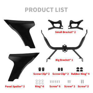Panneaux Latéraux de Carénage avec Support (Side Fairing Spoiler) - Harley-Davidson Touring Road Glide CVO 2023-2025 – photo 6/6